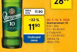 Tesco Staropramen 10 nabídka