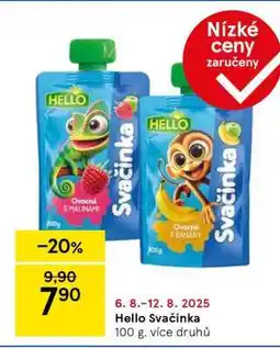 Tesco HELLO Svačinka nabídka