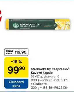 Tesco Starbucks by Nespresso Kávové kapsle nabídka