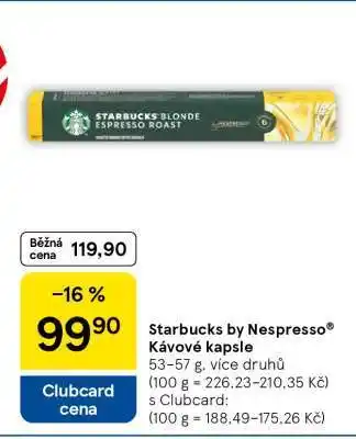 Tesco Starbucks by Nespresso Kávové kapsle nabídka