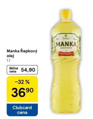Tesco Manka Řepkový olej nabídka
