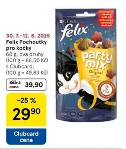 Tesco Felix Pochoutky pro kočky nabídka