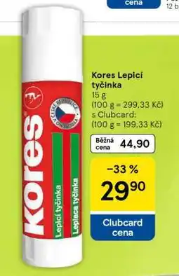Tesco Kores Lepicí tyčinka nabídka