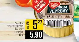 Jip Paštika vepřový krém drůbeží játrovka nabídka