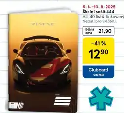 Tesco Školní sešit 444 nabídka