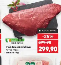 Kaufland Irská falešná svíčková nabídka
