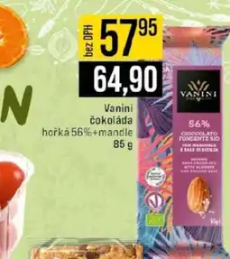 Jip Vanini čokoláda hořká 56%+mandle nabídka