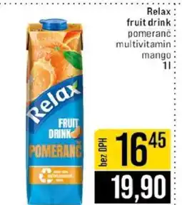 Jip RELAX FRUIT DRINK nabídka