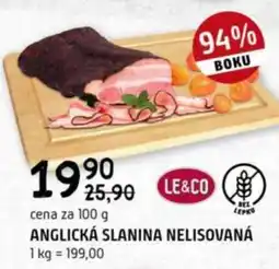 Terno Anglická slanina nelisovaná nabídka