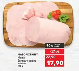 Kaufland Maso uzeniny písek šunkový salám nabídka