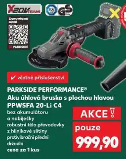 Kaufland PARKSIDE PERFORMANCE Aku úhlová bruska s plochou hlavou PPWSFA 20-Li C4 nabídka