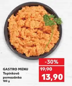 Kaufland Gastro menu topinková pomazánka nabídka