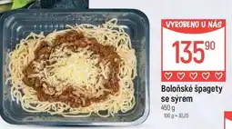 Globus Boloňské špagety se sýrem nabídka