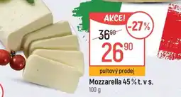 Globus Mozzarella 45 % t. v s nabídka