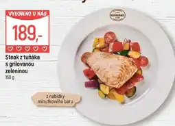 Globus Steak z tuňáka s grilovanou zeleninou nabídka