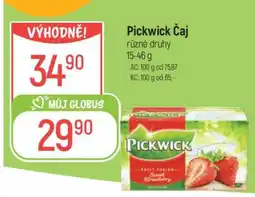 Globus Pickwick čaj nabídka