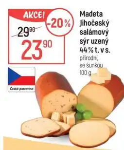 Globus Madeta Jihočeský salámový sýr uzený 44 % t. v s nabídka