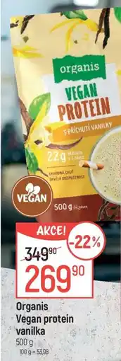 Globus Organis Vegan protein vanilka nabídka