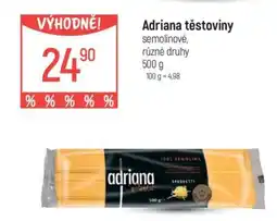 Globus Adriana těstoviny nabídka