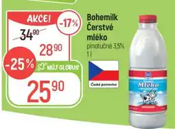 Globus Bohemilk Čerstvé mléko nabídka