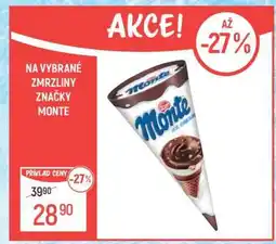 Globus Monte Ice Cream nabídka