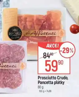 Globus Prosciutto Crudo , Pancetta plátky nabídka