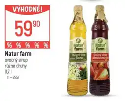 Globus Natur farm ovocný sirup nabídka