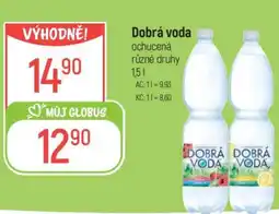 Globus Dobrá voda ochucená různé druhy nabídka