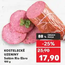 Kaufland Kostelecké uzeniny salam rio ebro nabídka