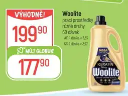 Globus Woolite prací prostředky nabídka