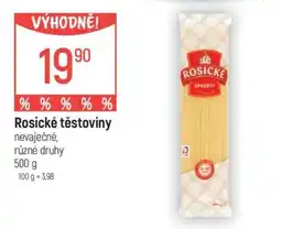 Globus Rosické těstoviny nabídka