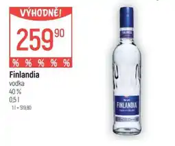 Globus Finlandia Vodka nabídka