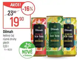 Globus Dilmah ledový čaj různé druhy plech nabídka