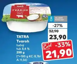Kaufland TATRA Tvaroh nabídka