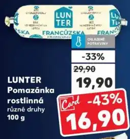 Kaufland LUNTER Pomazánka rostlinná nabídka