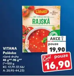 Kaufland VITANA Polévka nabídka