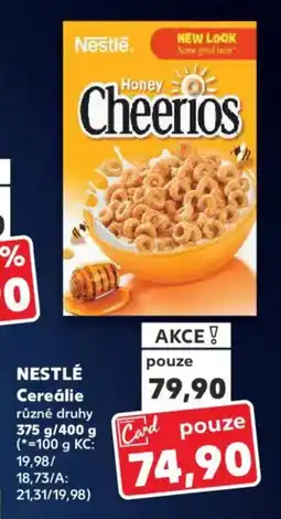 Kaufland NESTLÉ Cereálie nabídka