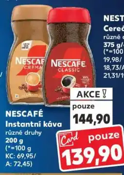 Kaufland NESCAFÉ Instantní káva nabídka