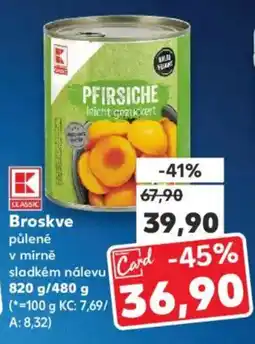 Kaufland Broskve nabídka