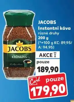 Kaufland JACOBS Instantní káva nabídka
