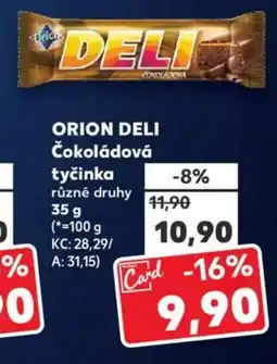 Kaufland ORION DELI Čokoládová tyčinka nabídka
