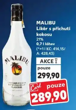 Kaufland MALIBU Likér s příchutí kokosu nabídka