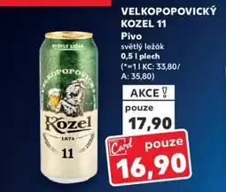 Kaufland VELKOPOPOVICKÝ KOZEL 11 Pivo nabídka