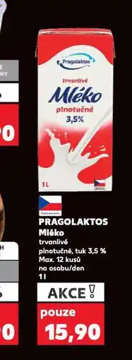 Kaufland Pragolaktos trvanlivé mléko nabídka