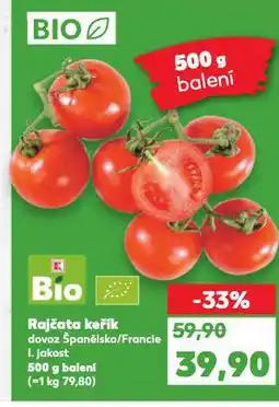 Kaufland Bio rajčata keřík nabídka