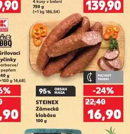 Kaufland Zámecká klobása nabídka