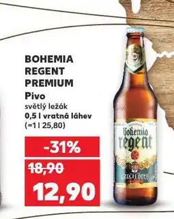 Kaufland Pivo bohemia regent nabídka