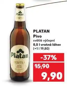 Kaufland Pivo platan nabídka