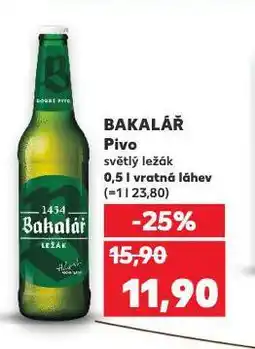 Kaufland Pivo bakalář nabídka
