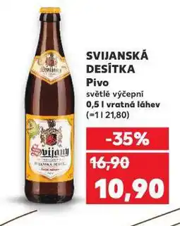 Kaufland Pivo svijanská 10 nabídka